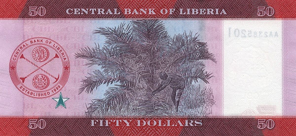 PN40 Liberia - 50 Dollars Year 2022